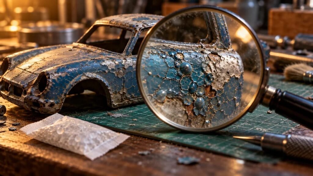 Peste de zinc en carritos antiguos: qué es y cómo frenarla